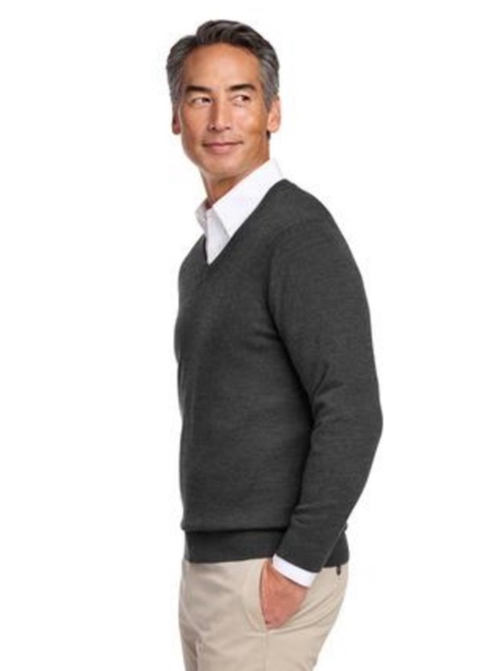 Brooks Brothers Merino Wool V-Neck Lightweight Sweater, XL